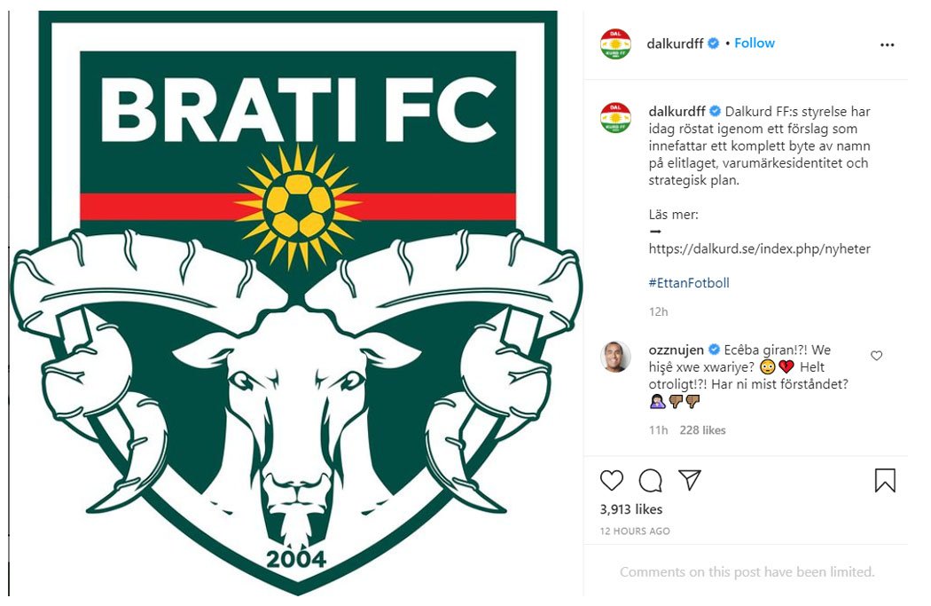 Dalkurd vill byta namn till Brati FC – Özz Nujen reagerar starkt