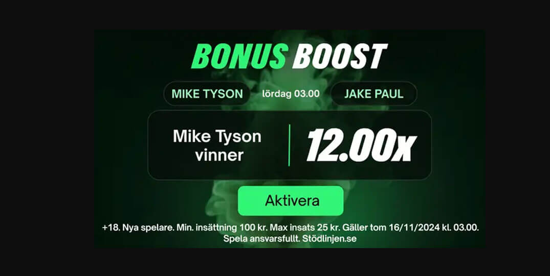 boosted odds tyson vs paul