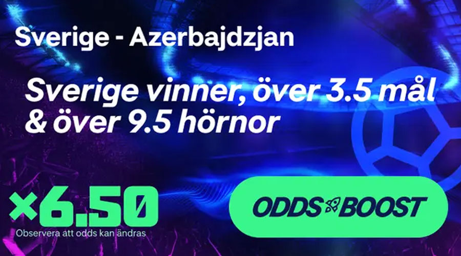 hajper odds boost sverige