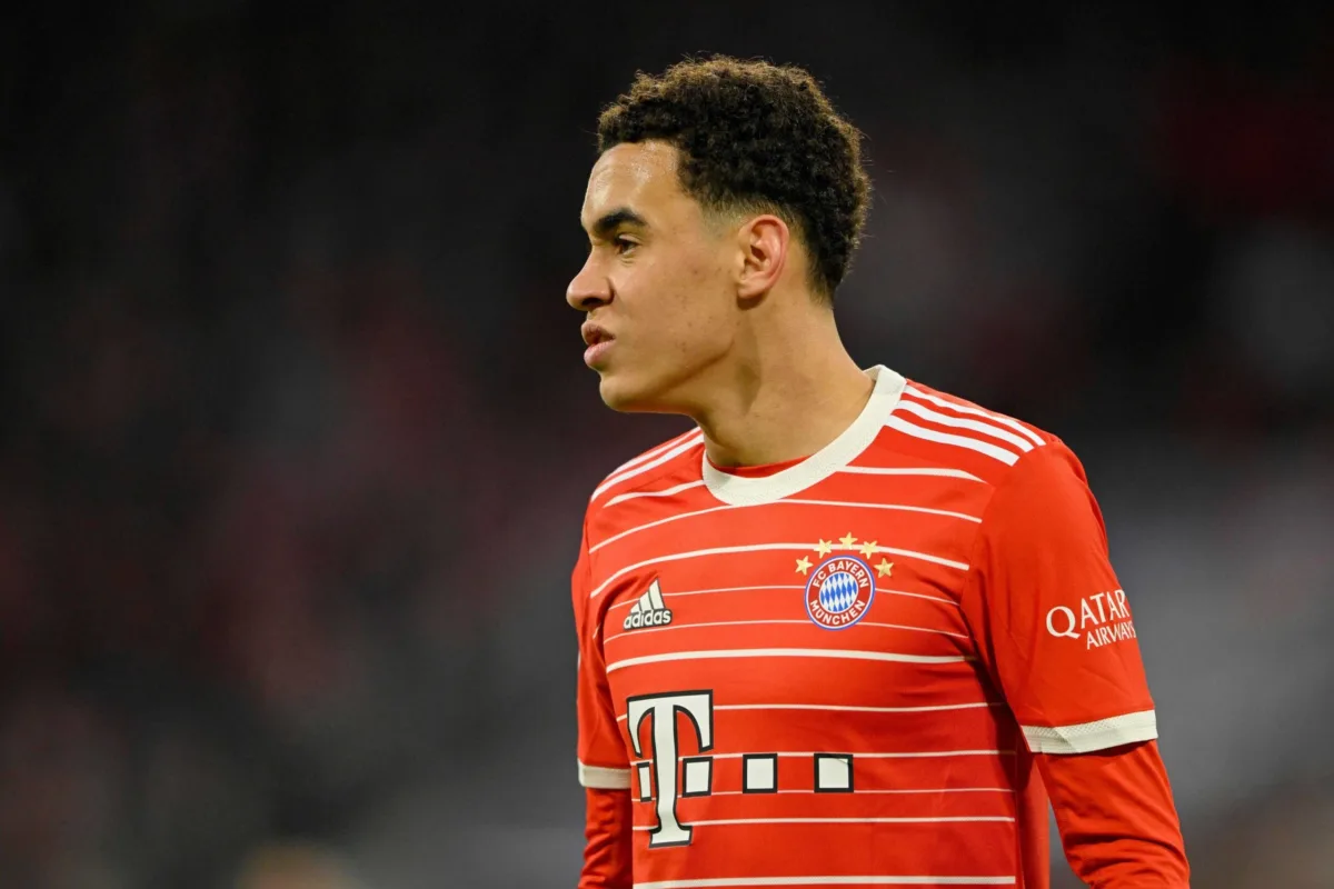 Jamal Musiala FC Bayern Muenchen FCB (42), Allianz Arena, Munich, Bavaria, Germany bayern bayer leverkusen speltips stream