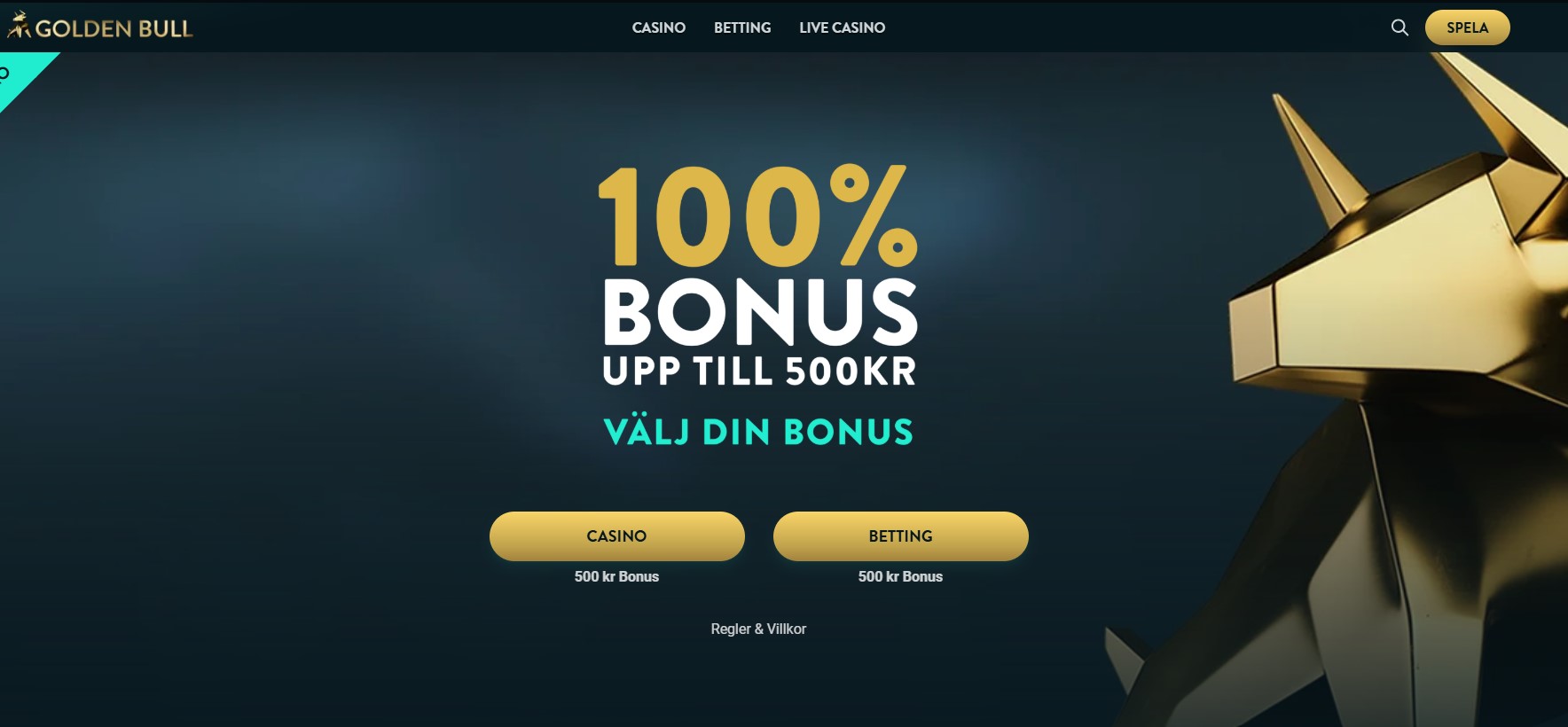 golden bull bonus erbjudande