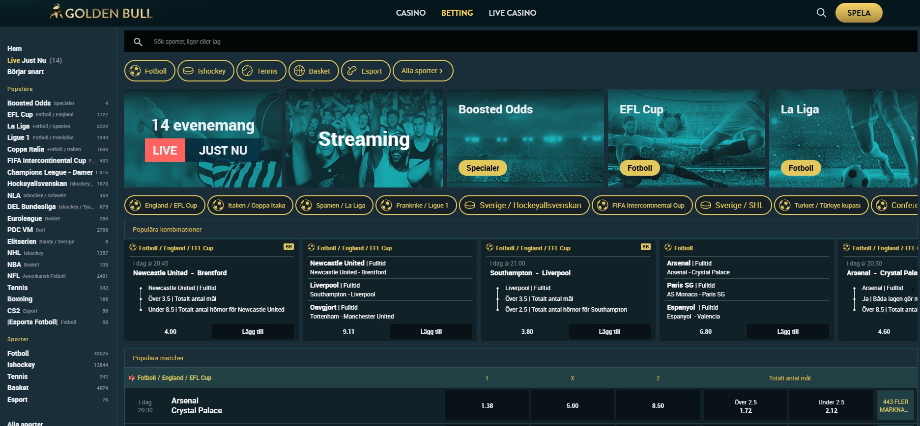 Odds & betting hos golden bull